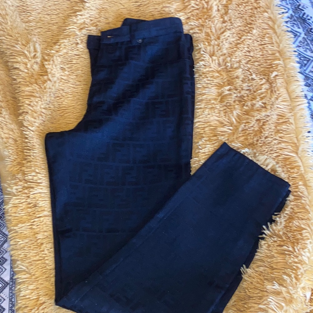 Fendi embroidered pants